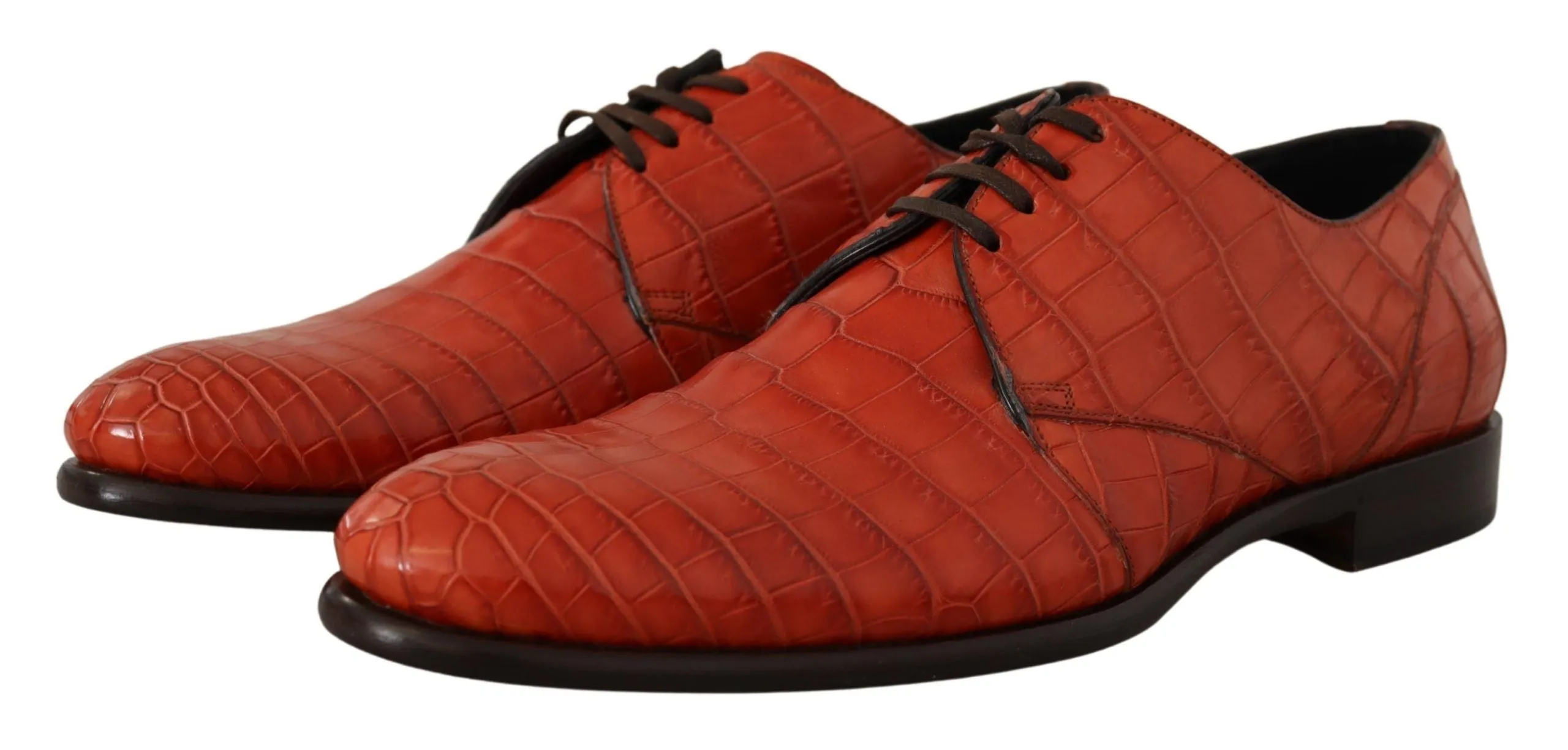 Exquisite Exotic Croc Leather Lace-Up Dress Shoes sold by Louxly product image thumbnail 2