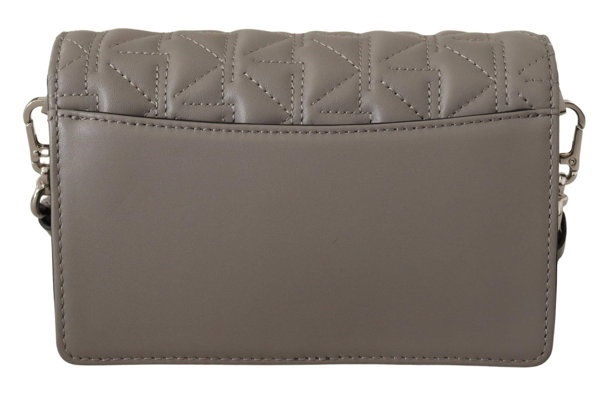 Elegant Grey Leather Crossbody Bag sold by Louxly product image thumbnail 4