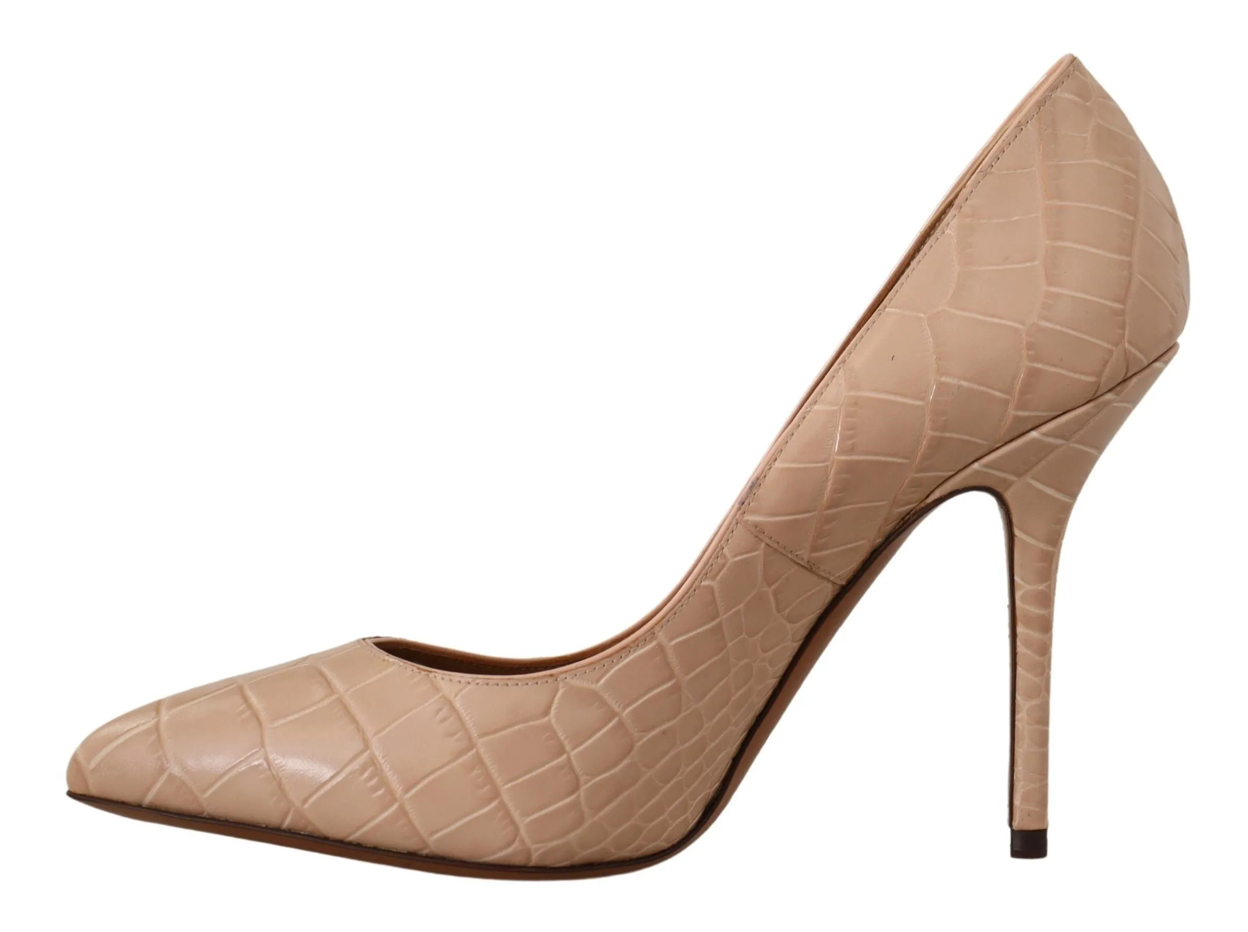 Elegant Beige Nude Leather Pumps sold by Louxly product image thumbnail 2
