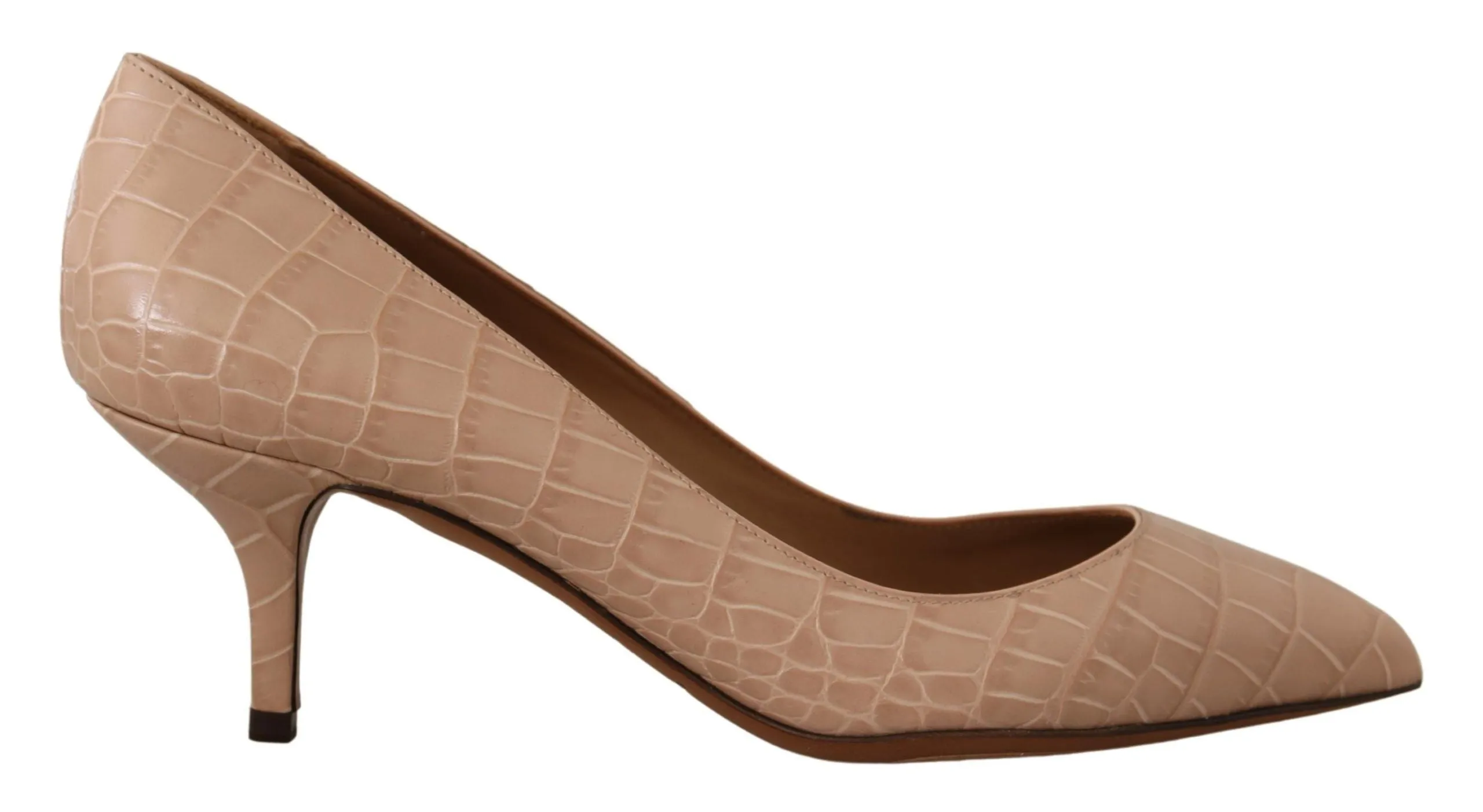 Elegant Beige Leather Pumps sold by Louxly