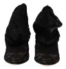 Elegant Stretch Sock Boots in Black sold by Louxly