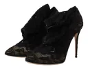 Elegant Stretch Sock Boots in Black sold by Louxly