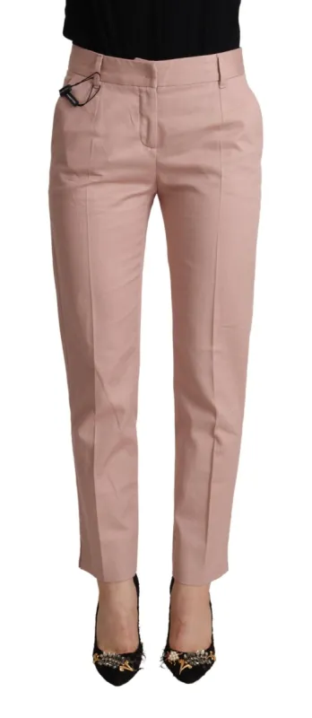 Elegant Pink Tapered Pants for Sophisticated Style sold by Louxly