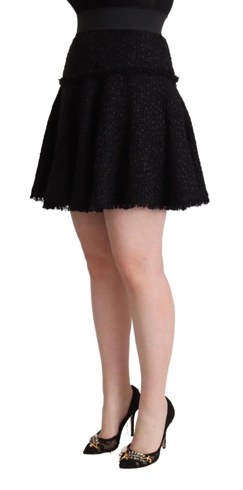 Elegant Knitted A-Line Mini Skirt sold by Louxly product image thumbnail 2