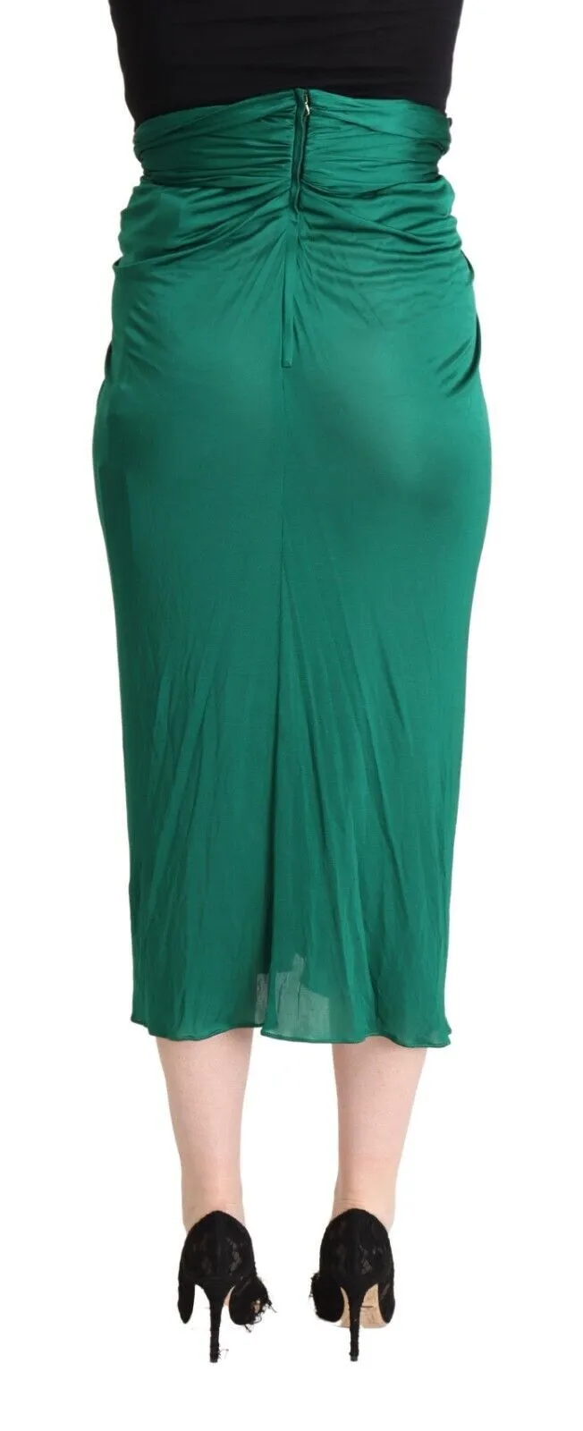 Elegant Pleated High Waist Midi Skirt sold by Louxly product image thumbnail 3