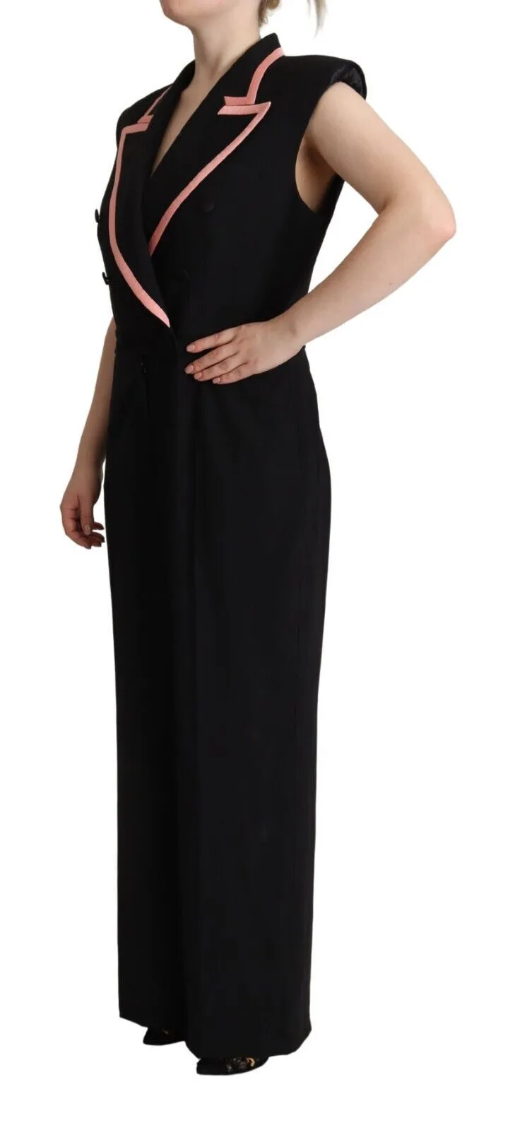 Elegant Sleeveless Wool Blend Jumpsuit sold by Louxly product image thumbnail 2