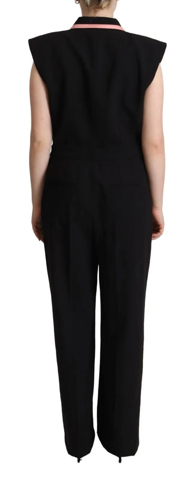 Elegant Sleeveless Wool Blend Jumpsuit sold by Louxly product image thumbnail 3