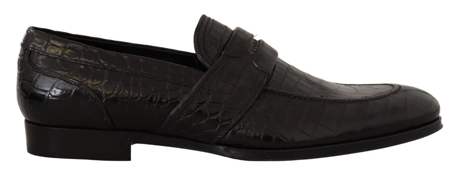 Elegant Crocodile Leather Moccasin Shoes sold by Louxly