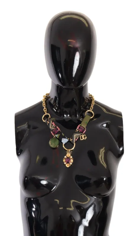 Multicolor Crystal Charm Necklace sold by Louxly