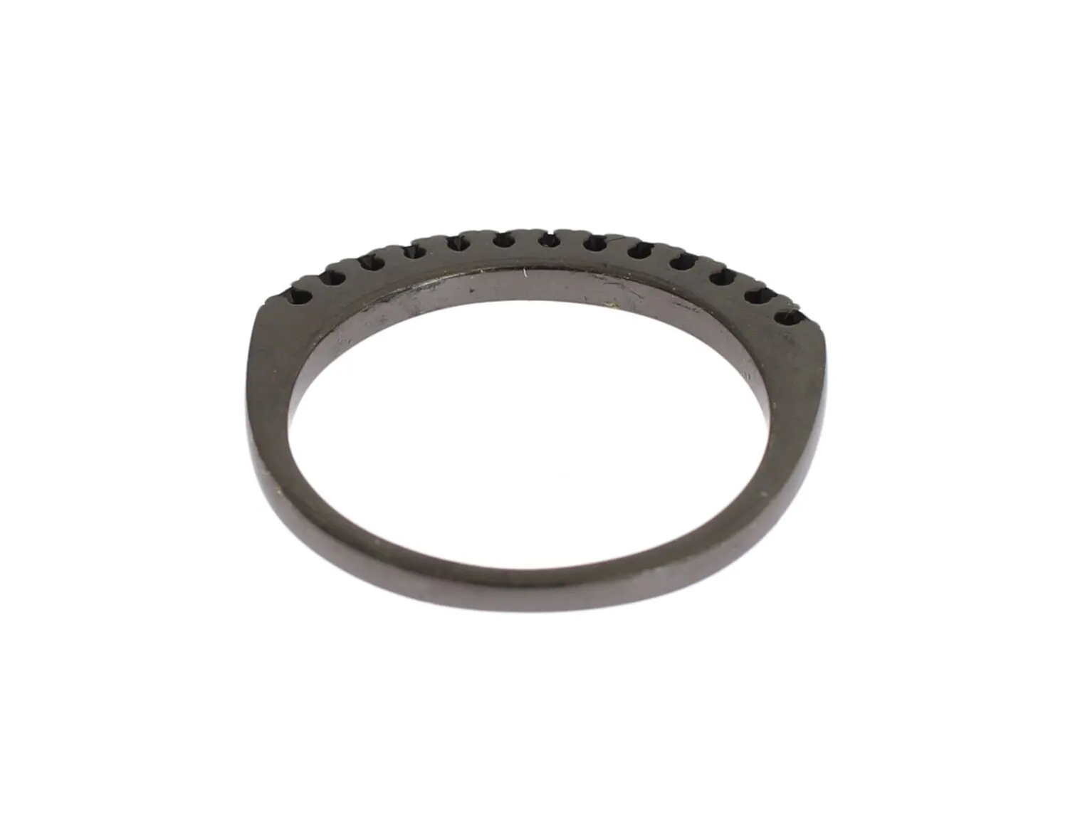 Elegant Black Crystal Sterling Silver Ring sold by Louxly product image thumbnail 5