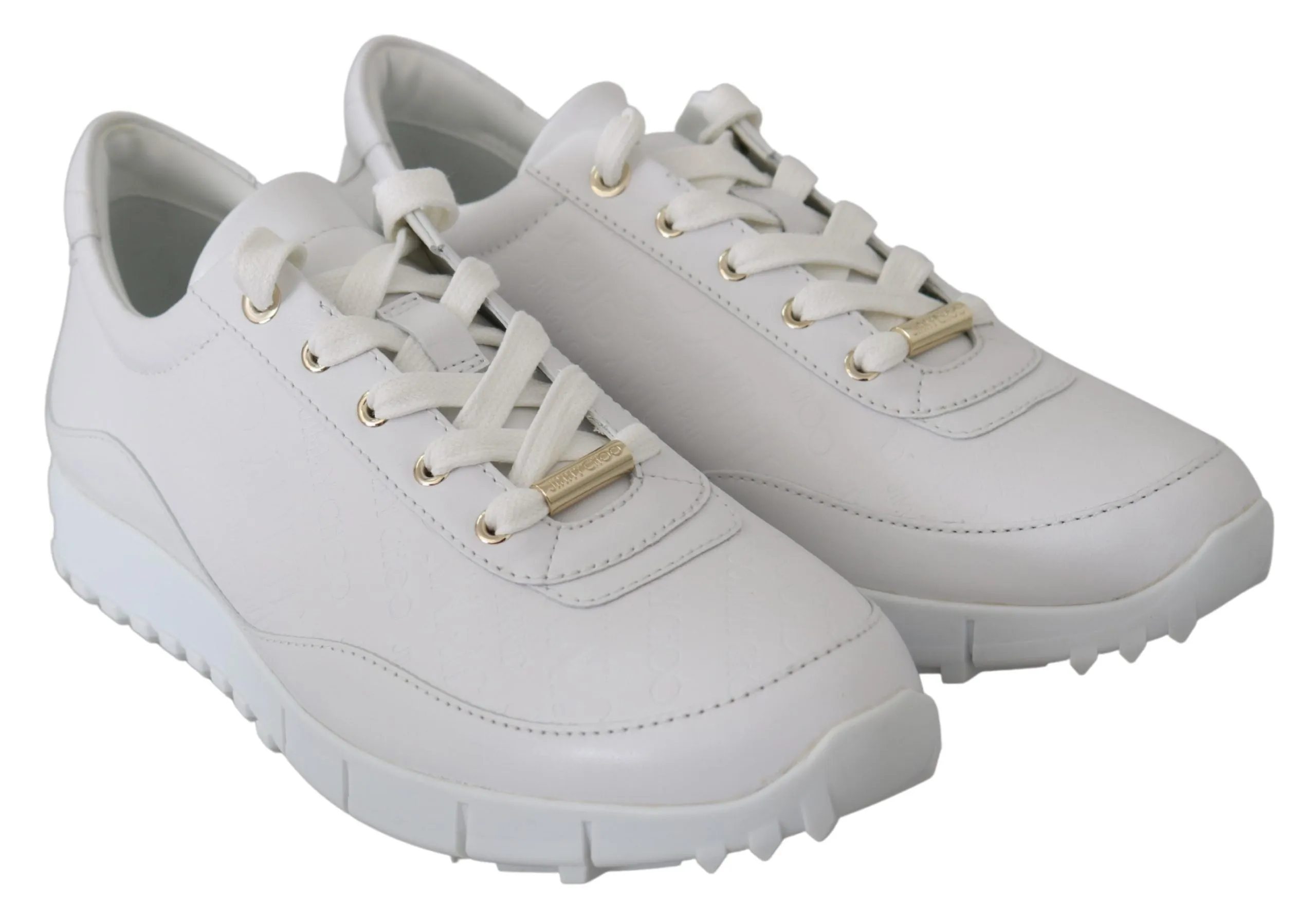 Elegant White Leather Sneakers sold by Louxly product image thumbnail 2