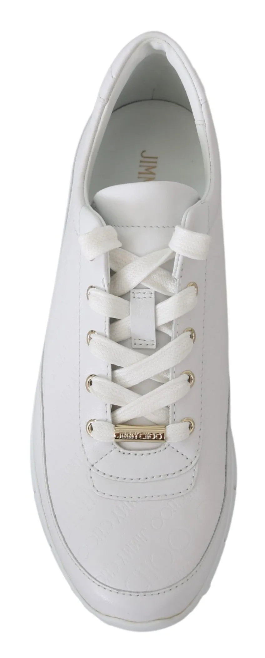 Elegant White Leather Sneakers sold by Louxly product image thumbnail 3