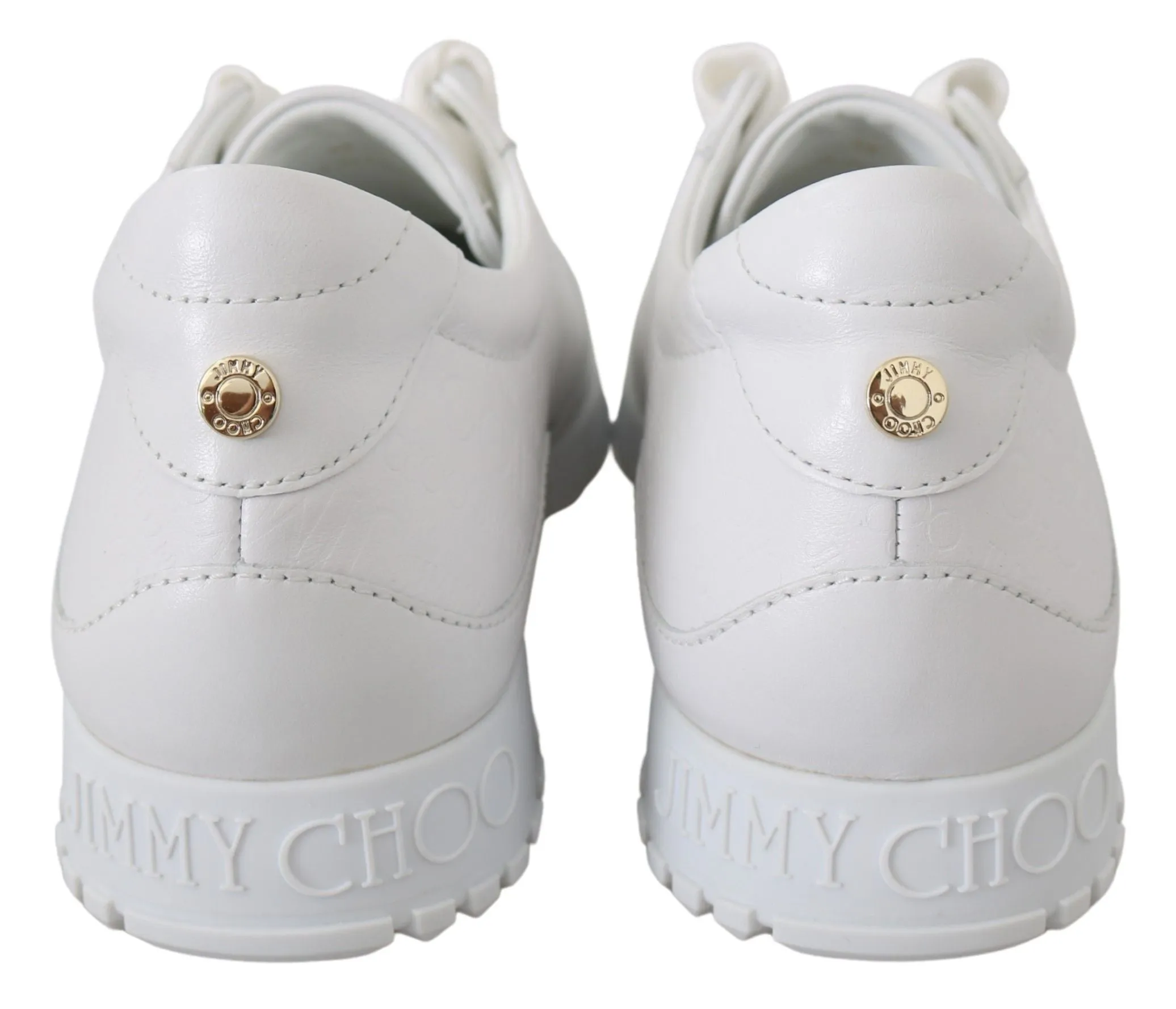 Elegant White Leather Sneakers sold by Louxly product image thumbnail 4
