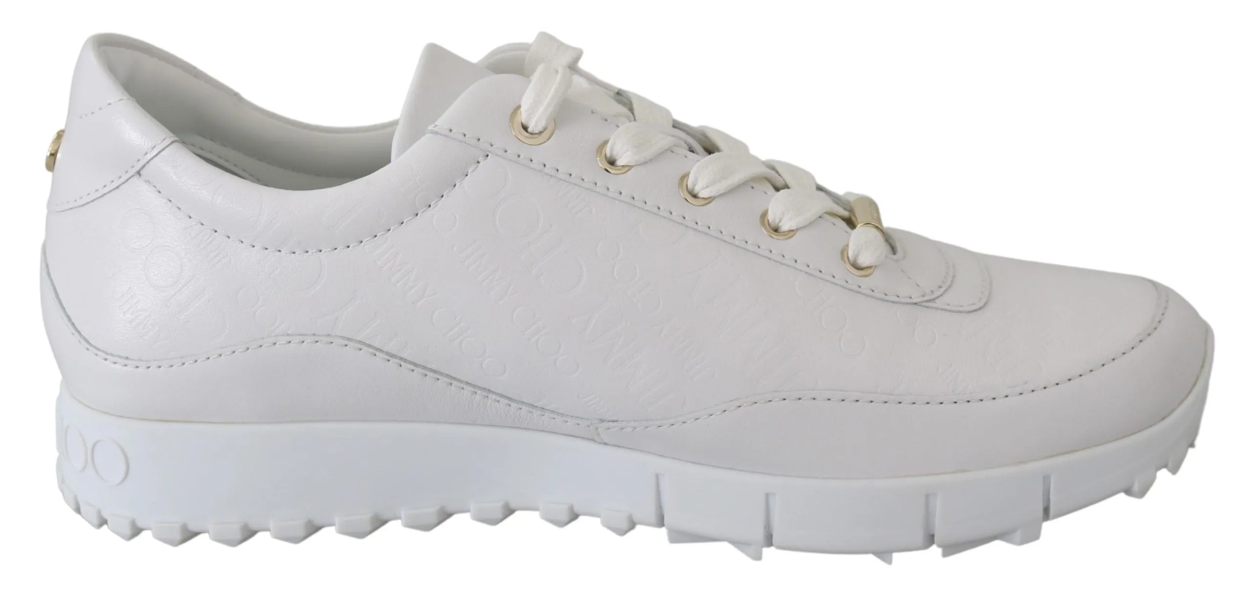 Elegant White Leather Sneakers sold by Louxly