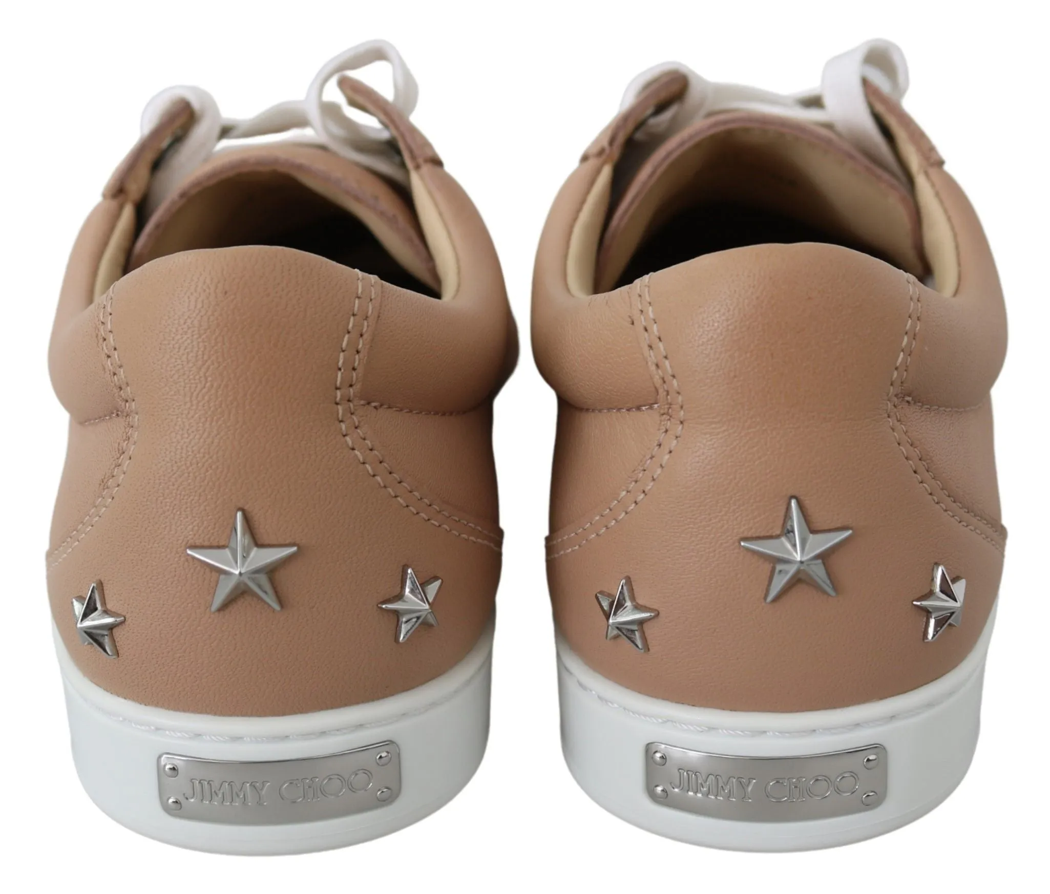 Powder Pink Nappa Leather Sneakers sold by Louxly product image thumbnail 5