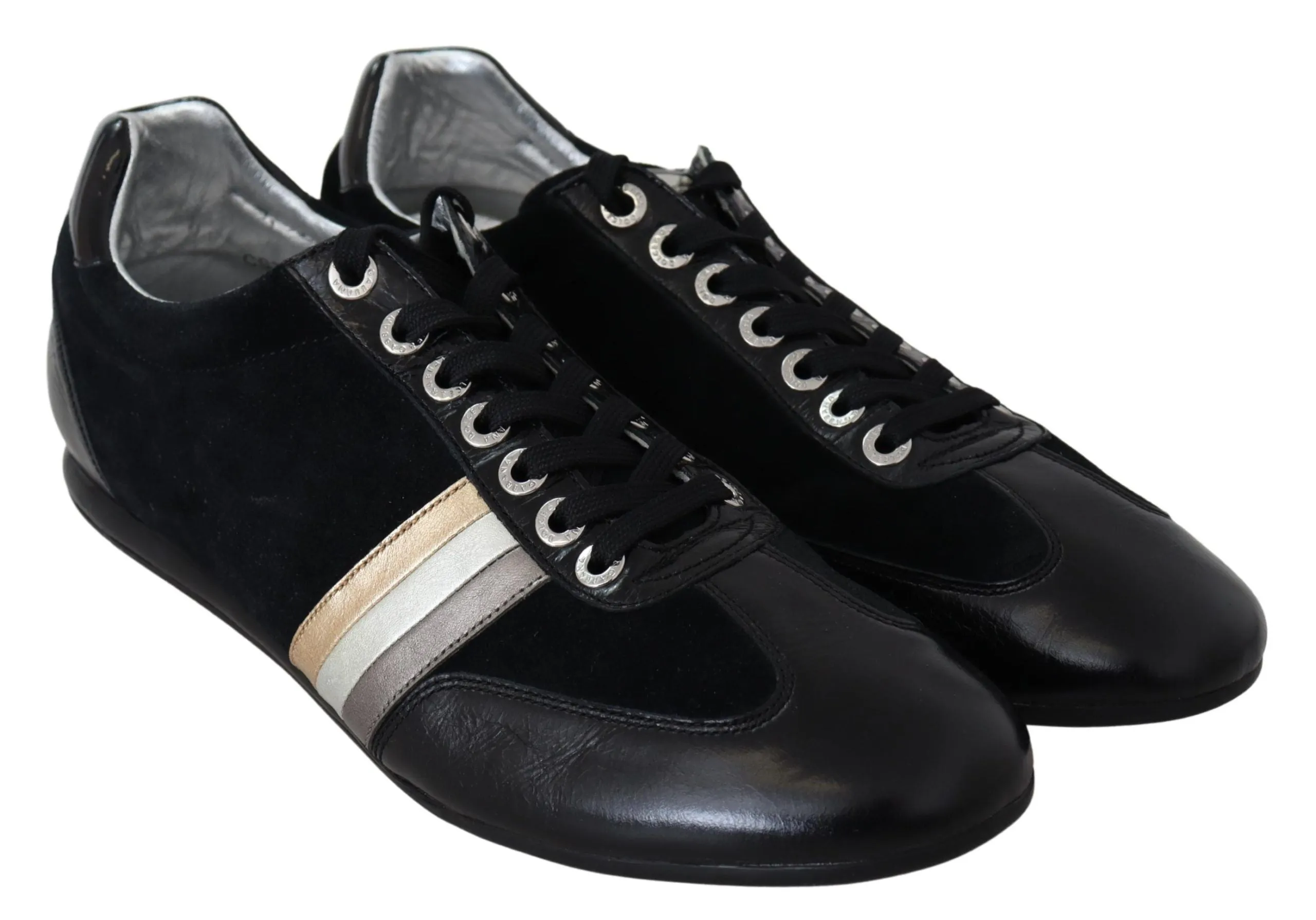 Elegant Black Leather Sport Sneakers sold by Louxly product image thumbnail 3