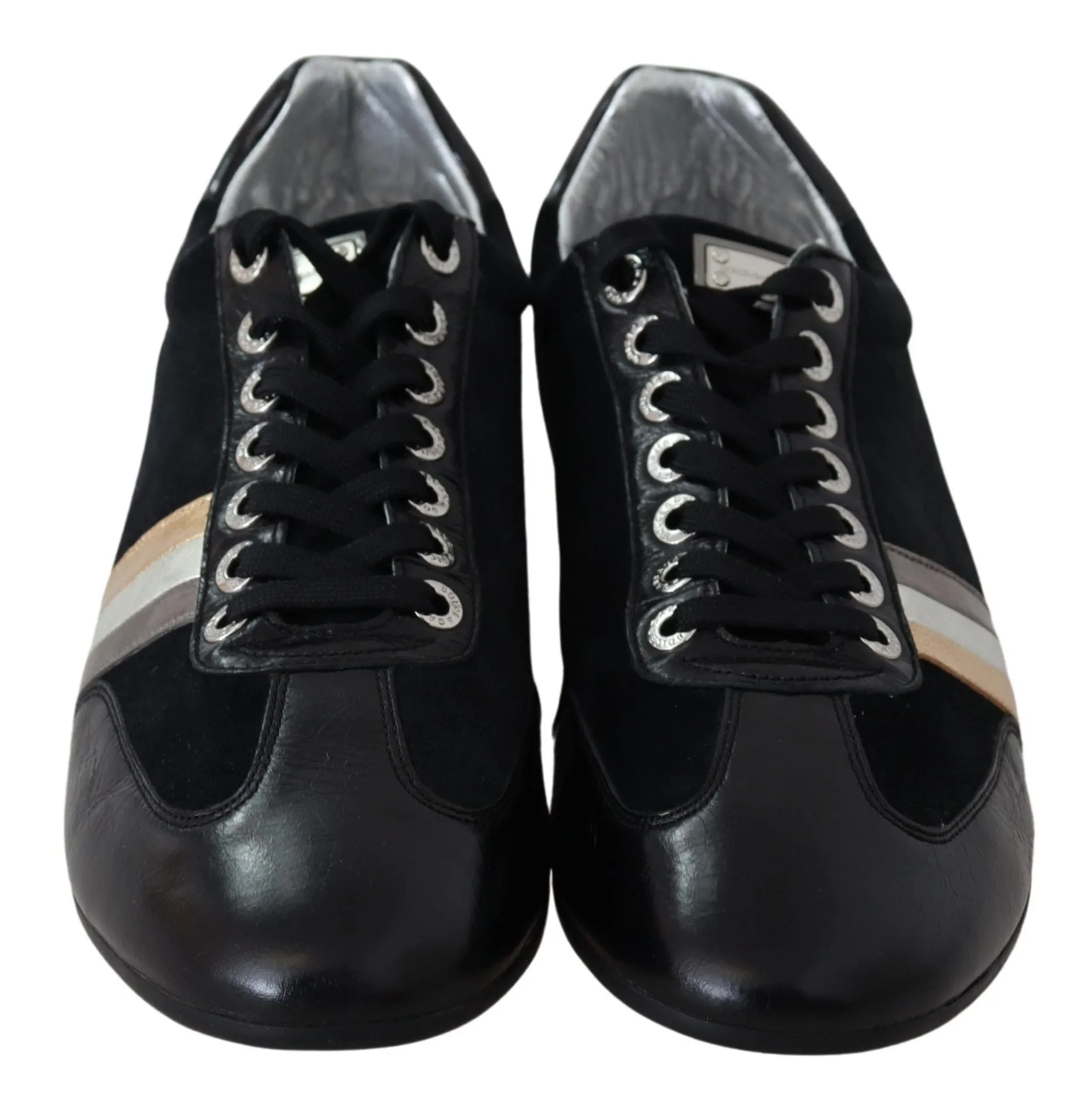 Elegant Black Leather Sport Sneakers sold by Louxly product image thumbnail 2