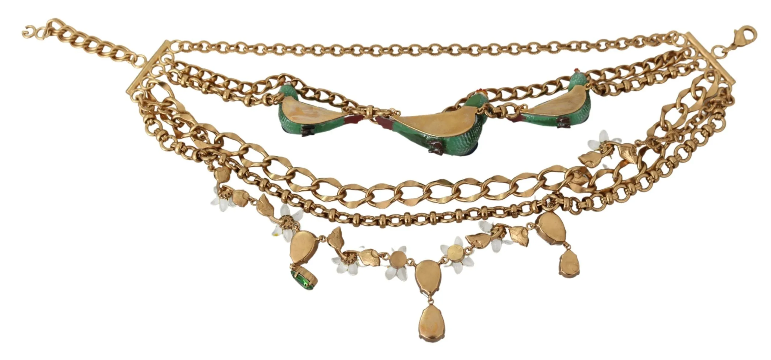 Exquisite Crystal and Brass Necklace sold by Louxly product image thumbnail 4