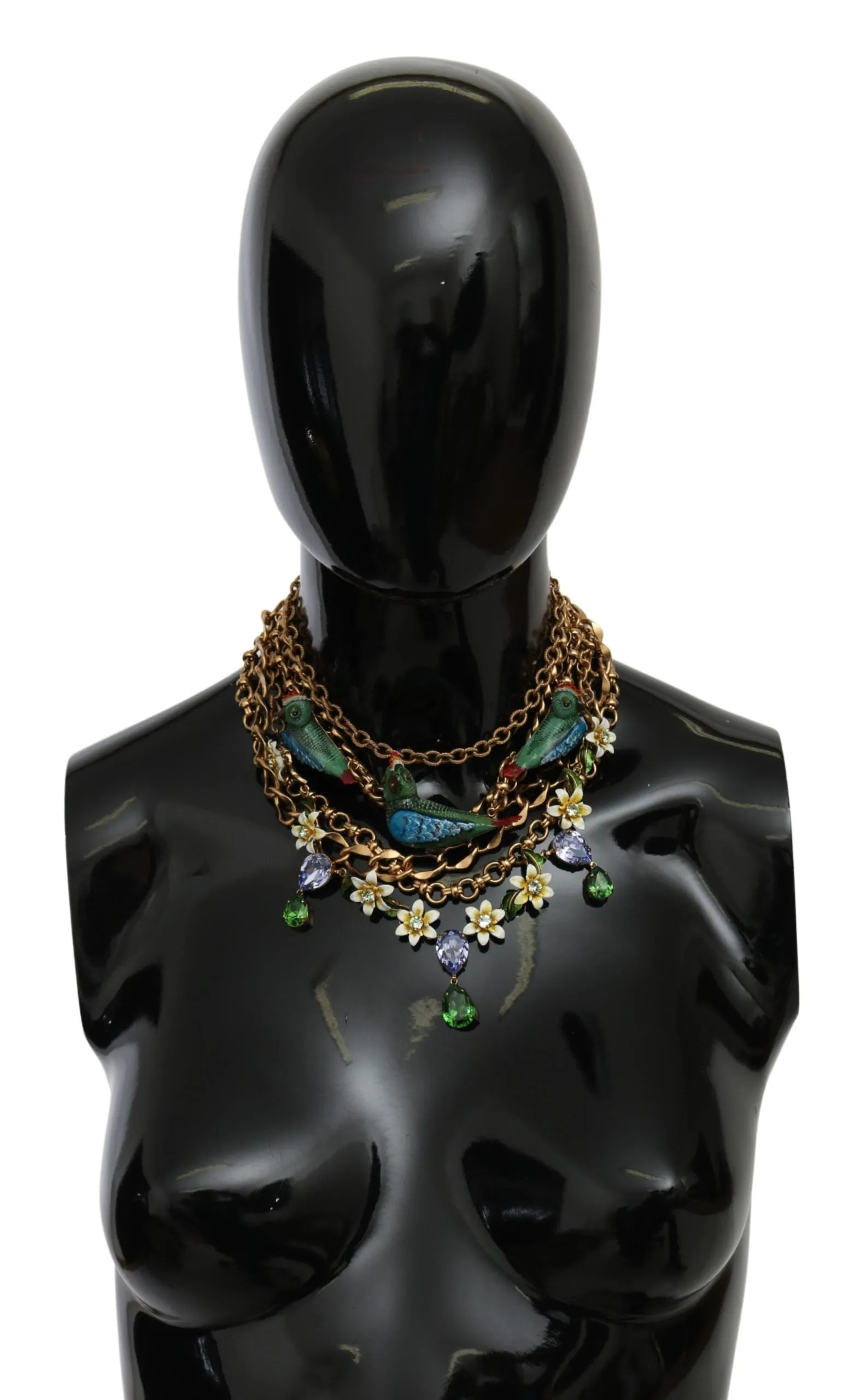 Exquisite Crystal and Brass Necklace sold by Louxly