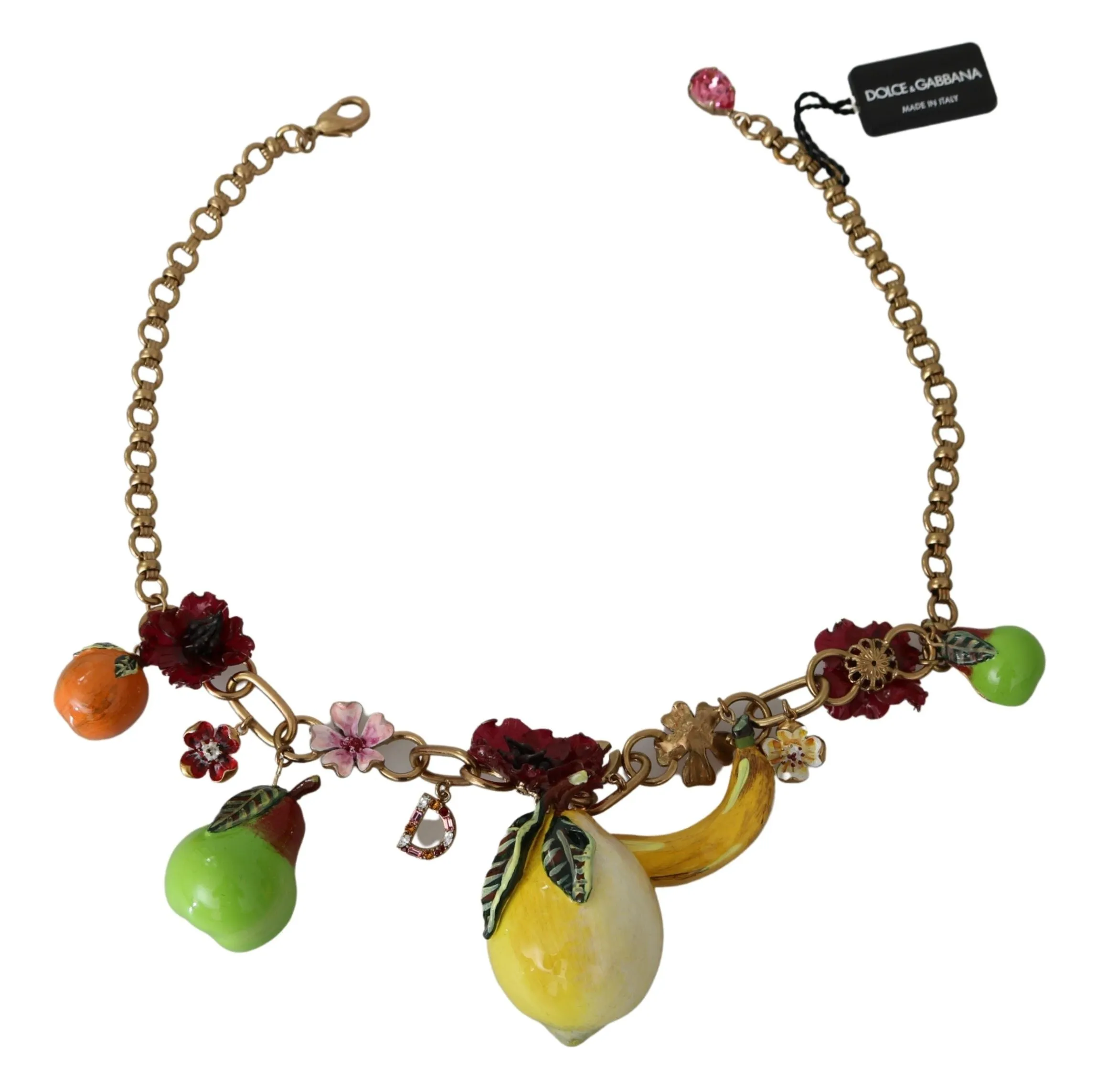 Crystal Embellished Floral Charm Necklace sold by Louxly product image thumbnail 3