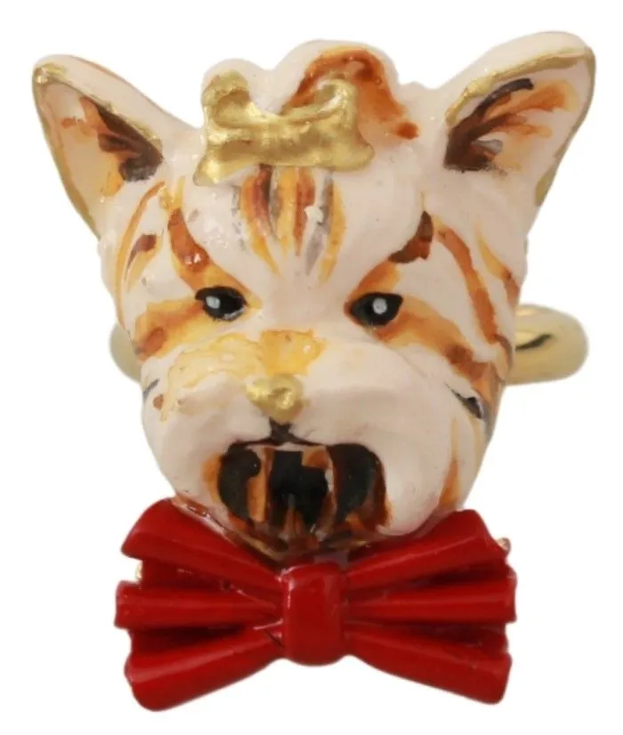 Chic Canine Gold-Tone Statement Ring sold by Louxly product image thumbnail 2