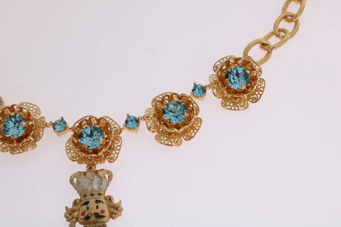 Elegant Gold Crystal Statement Necklace sold by Louxly product image thumbnail 4
