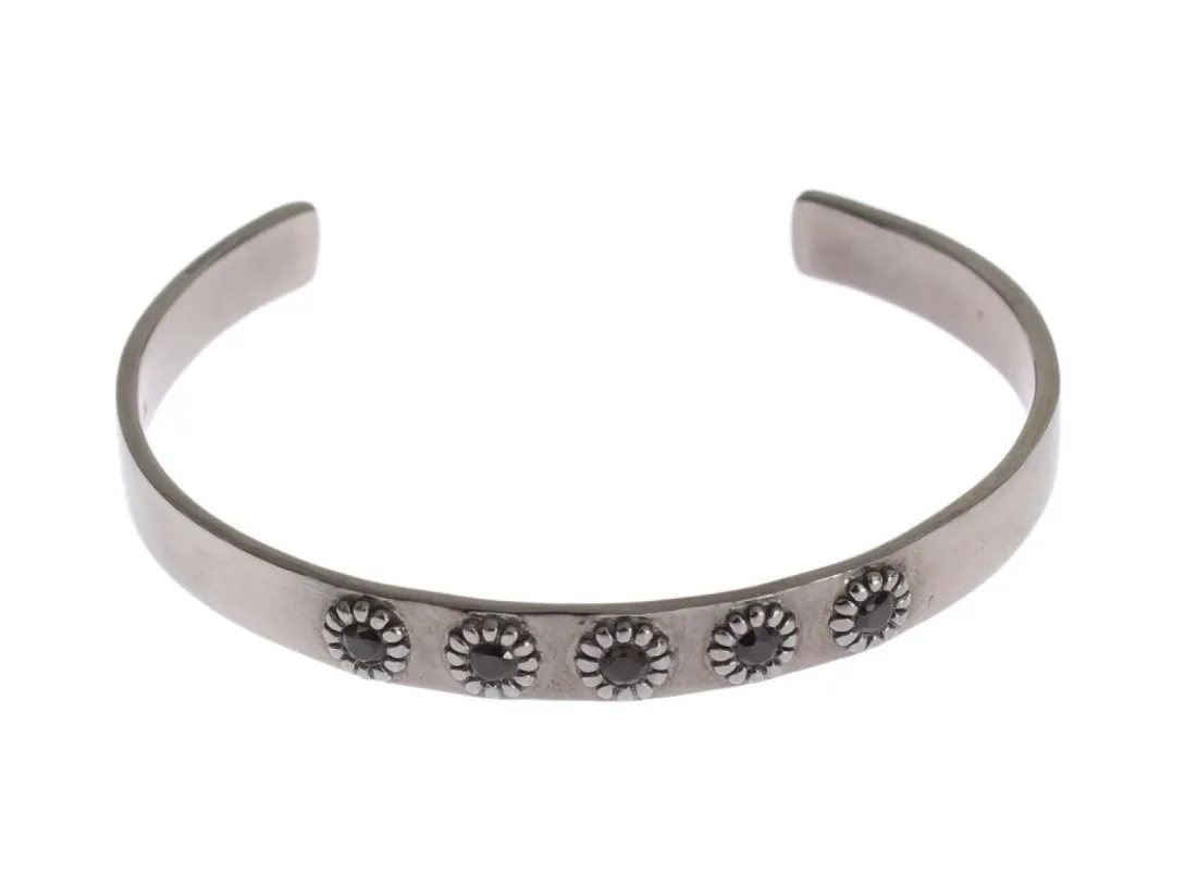 Chic Nialaya Silver CZ Bangle for Her sold by Louxly
