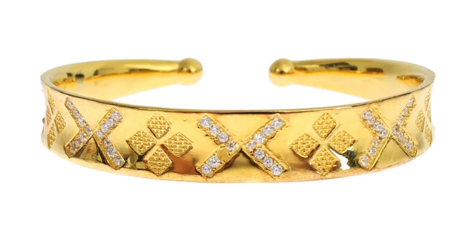 Elegant Gold Plated Silver CZ Bracelet sold by Louxly