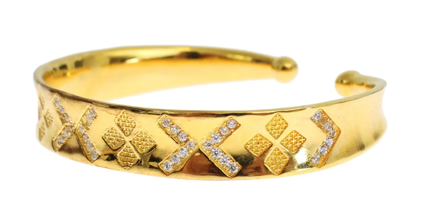 Elegant Gold Plated Silver CZ Bracelet sold by Louxly product image thumbnail 2