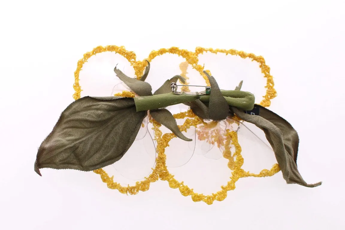 Exquisite Handmade Floral Silk Brooch sold by Louxly product image thumbnail 3