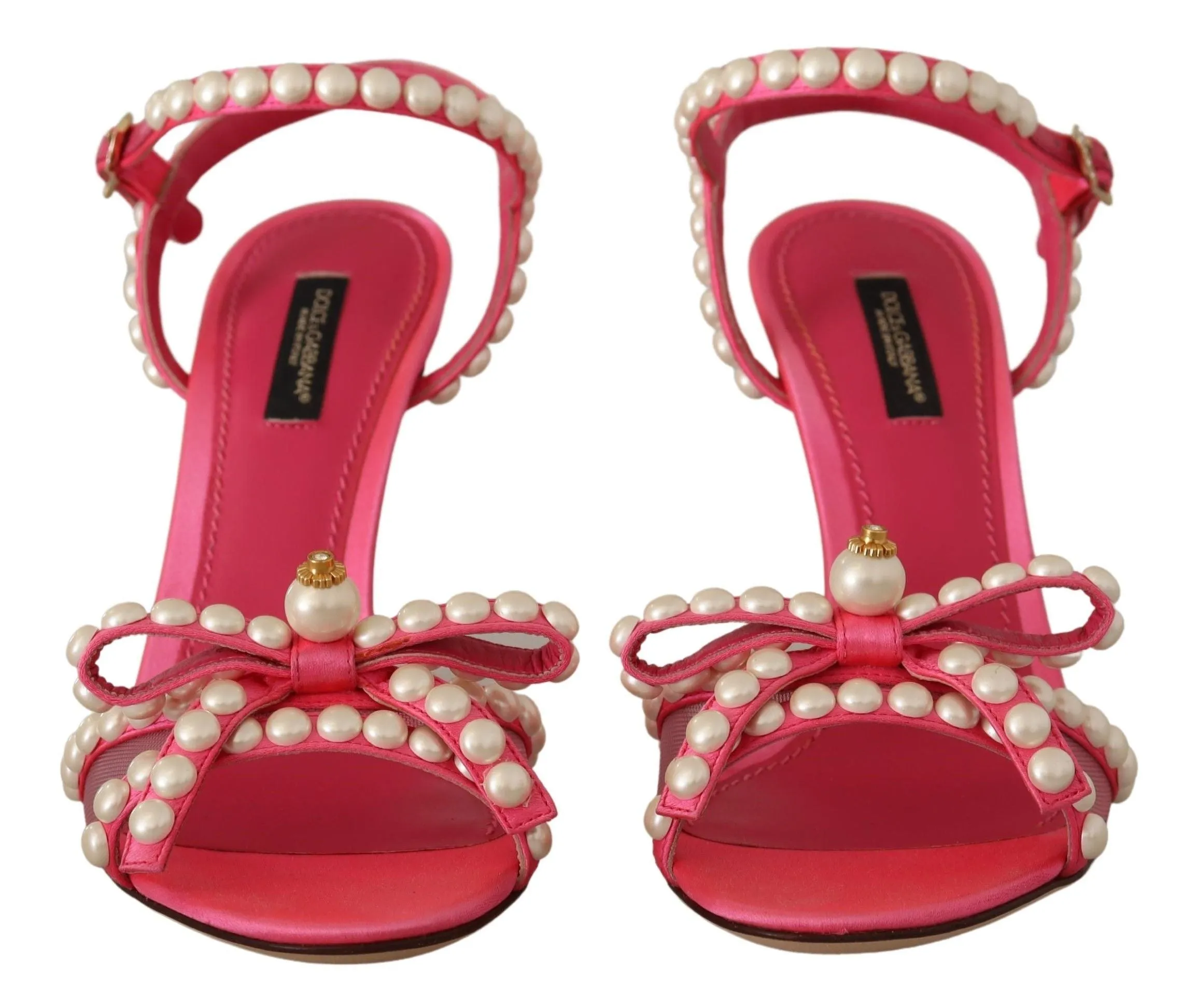 Elegant Pink Pearl Embellished Heels Sandals sold by Louxly product image thumbnail 4