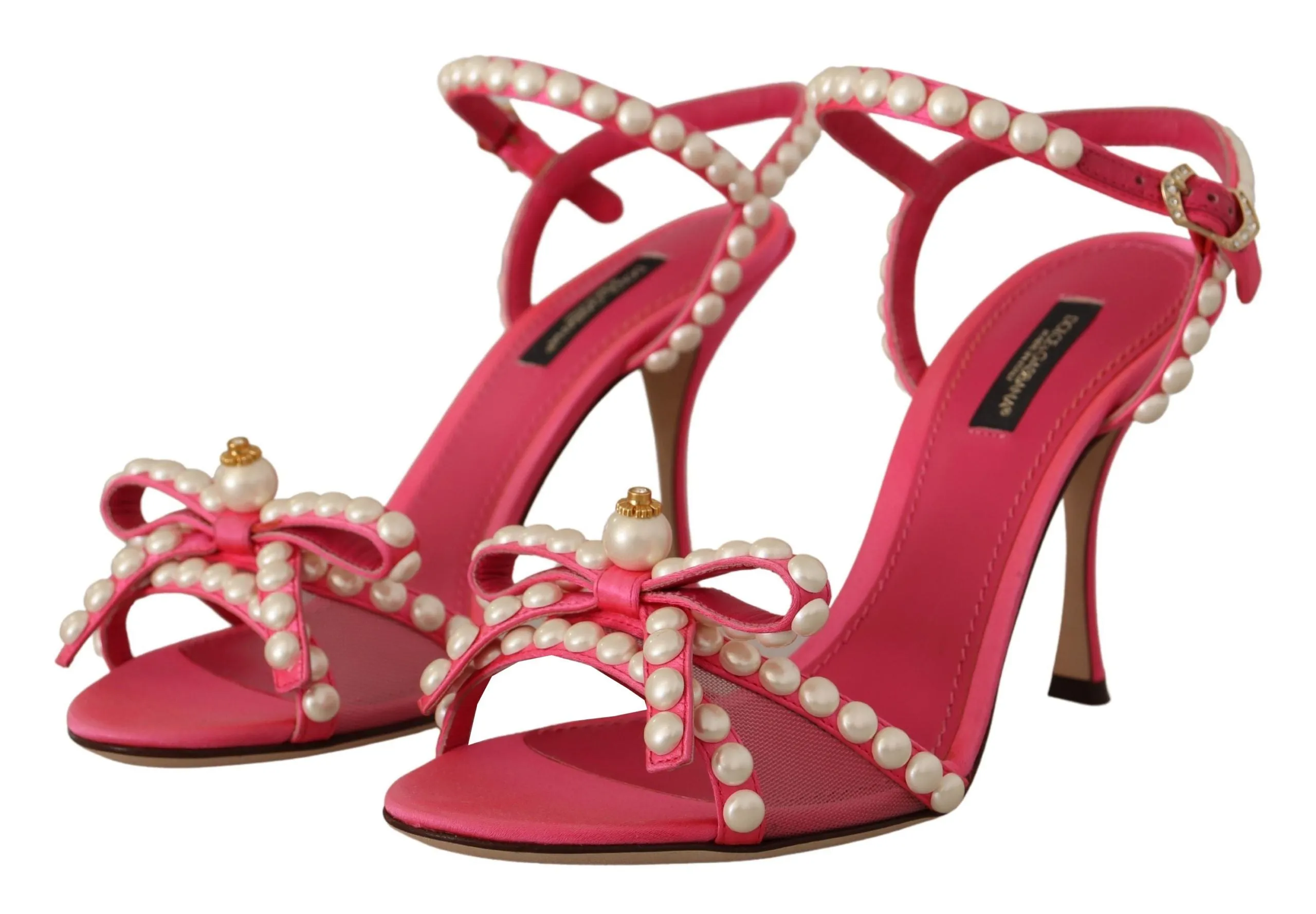 Elegant Pink Pearl Embellished Heels Sandals sold by Louxly product image thumbnail 5
