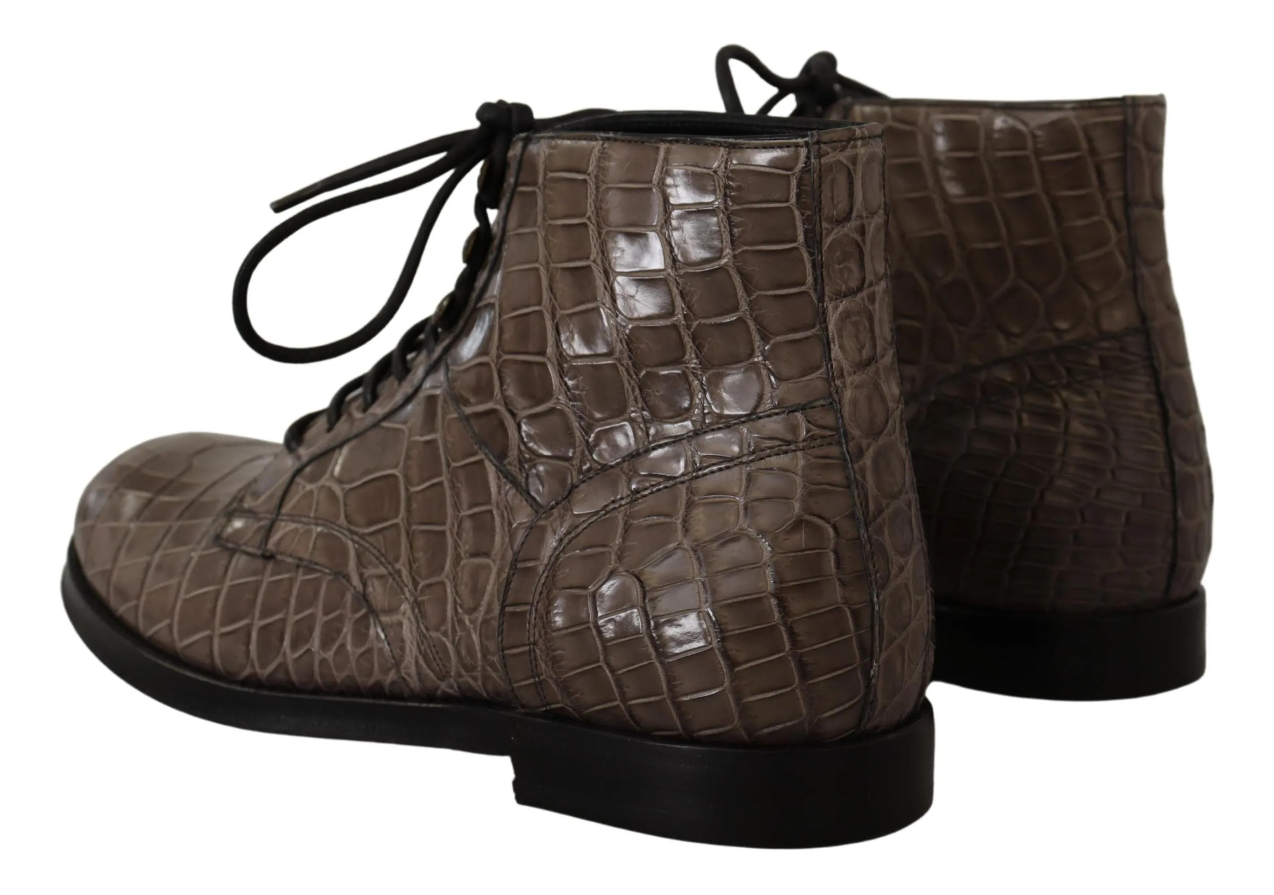 Elegant Crocodile Derby Brogue Boots sold by Louxly product image thumbnail 3