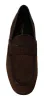 Elegant Brown Caiman Leather Loafers sold by Louxly