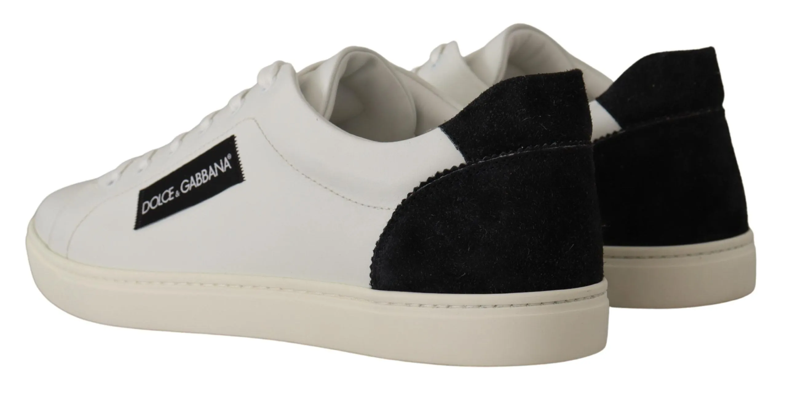 Elegant White Leather Low Top Sneakers sold by Louxly product image thumbnail 3