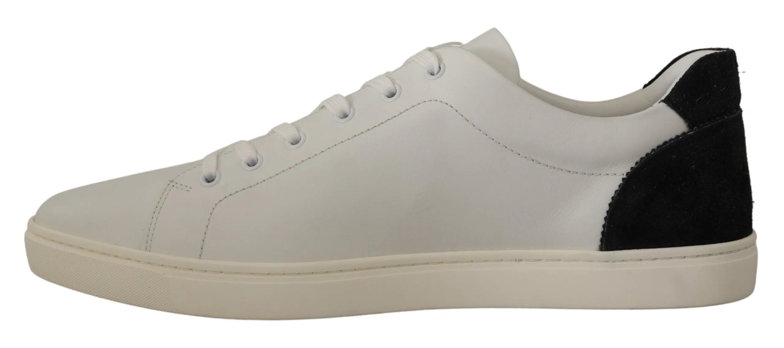 Elegant White Leather Low Top Sneakers sold by Louxly product image thumbnail 4