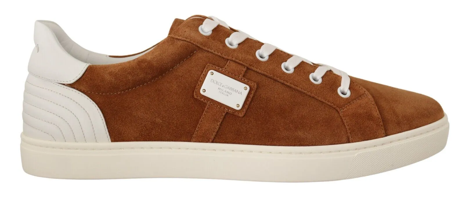 Elegant Two-Tone Leather Sneakers sold by Louxly