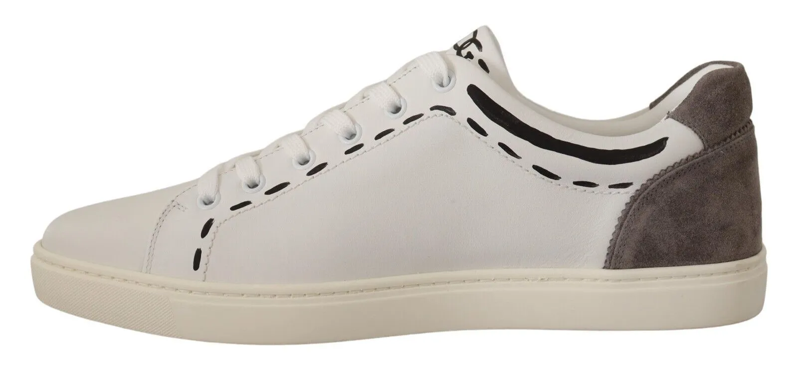 Elegant White Leather Casual Sneakers sold by Louxly product image thumbnail 3