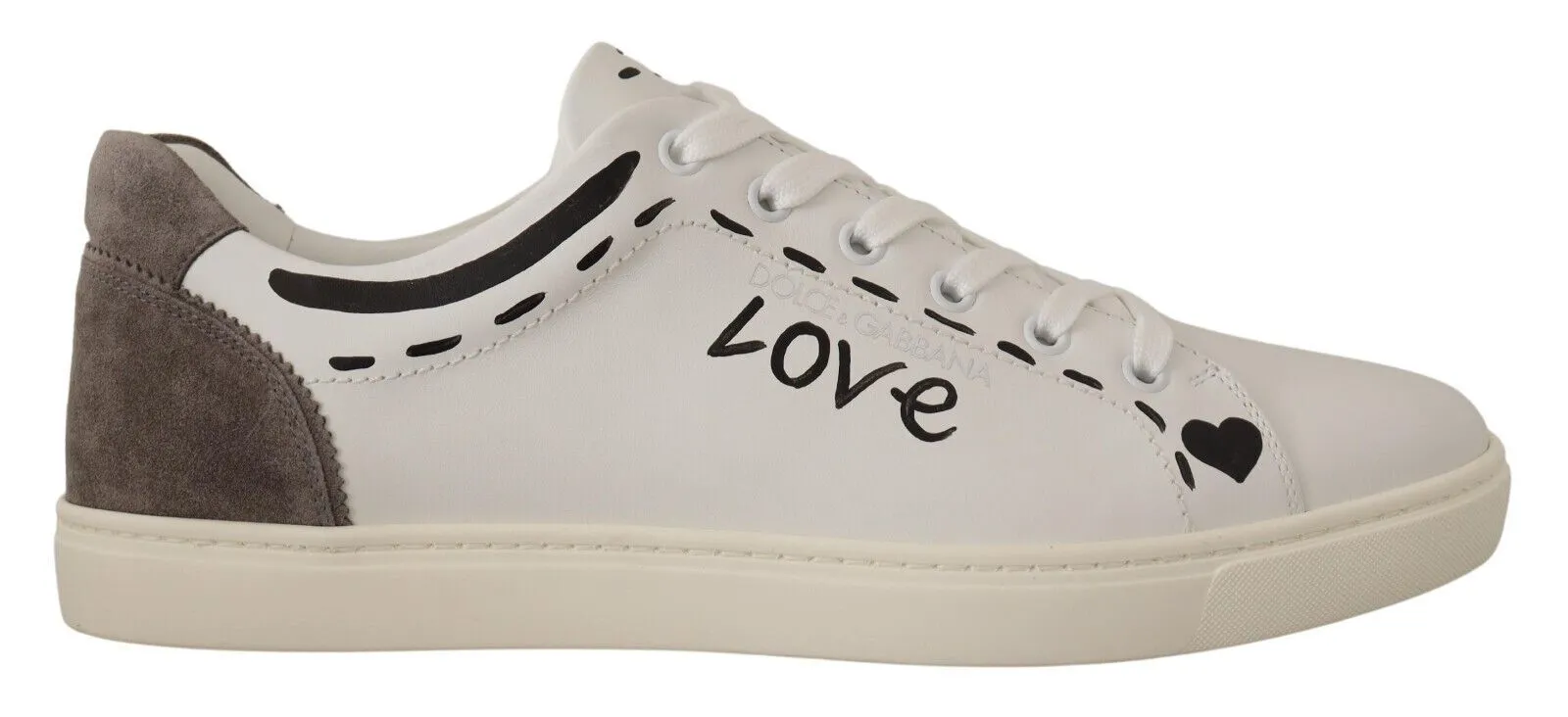 Elegant White Leather Casual Sneakers sold by Louxly