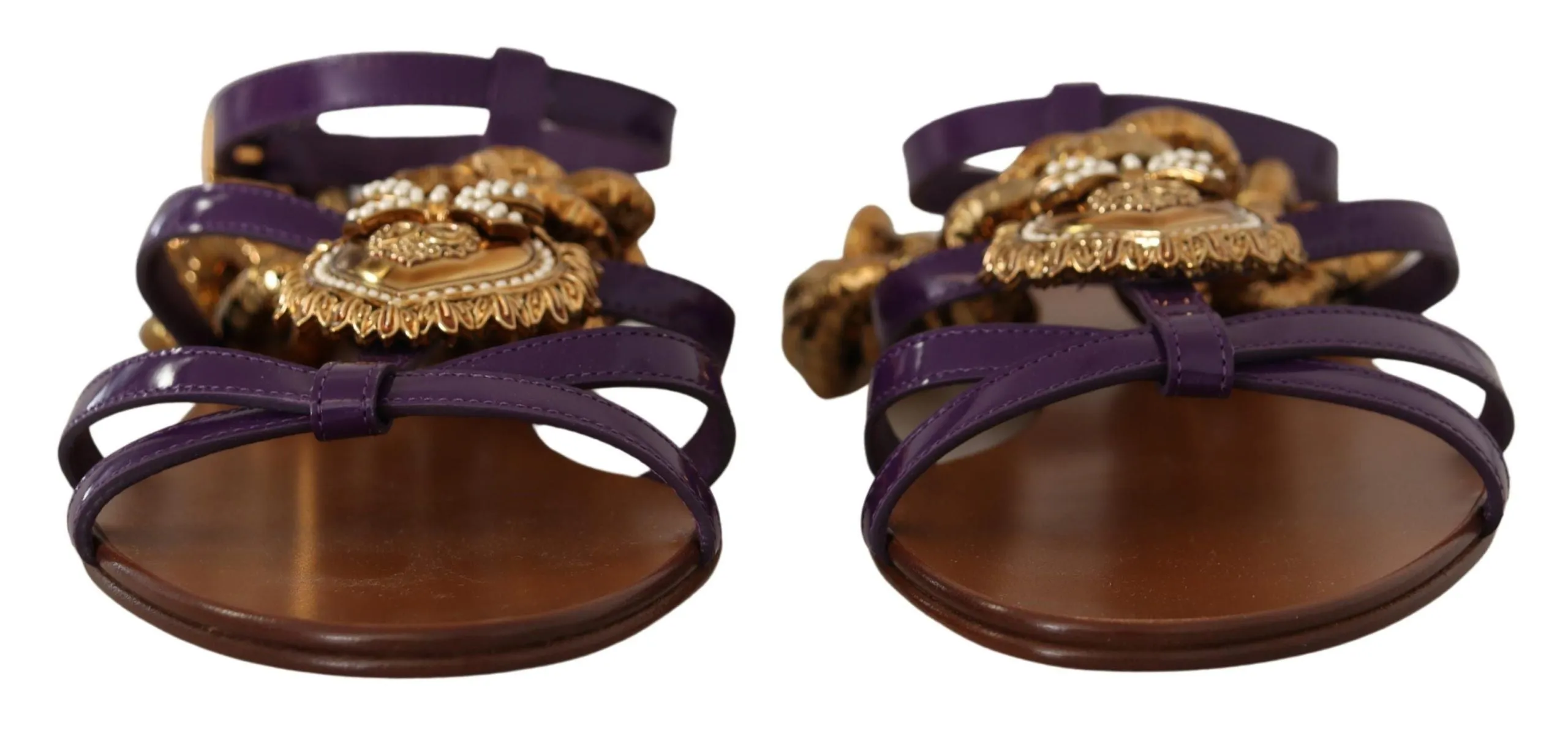 Purple Heart Chain Gladiator Flats sold by Louxly product image thumbnail 2