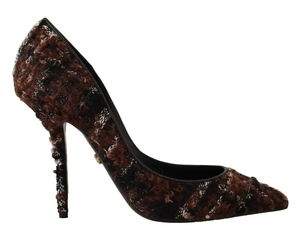 Elegant Multicolor Tweed Pumps sold by Louxly