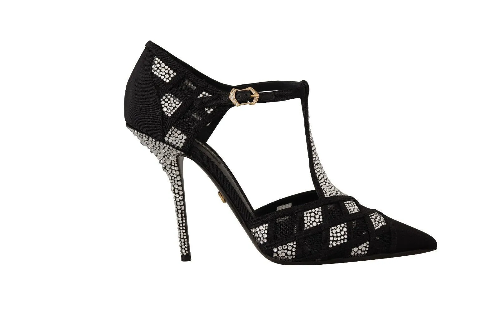 Elegant Crystal-Embellished Suede Pumps sold by Louxly