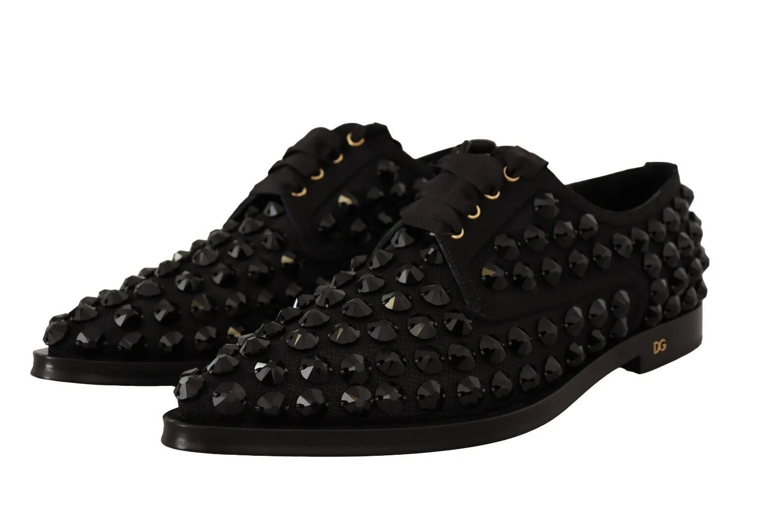 Elegant Gros Grain Lace-Up Jeweled Flats sold by Louxly product image thumbnail 3