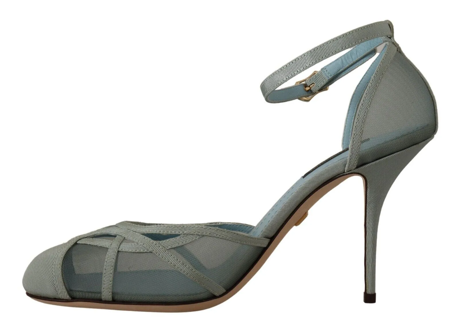 Elegant Blue Mesh Ankle Strap Sandals sold by Louxly product image thumbnail 5