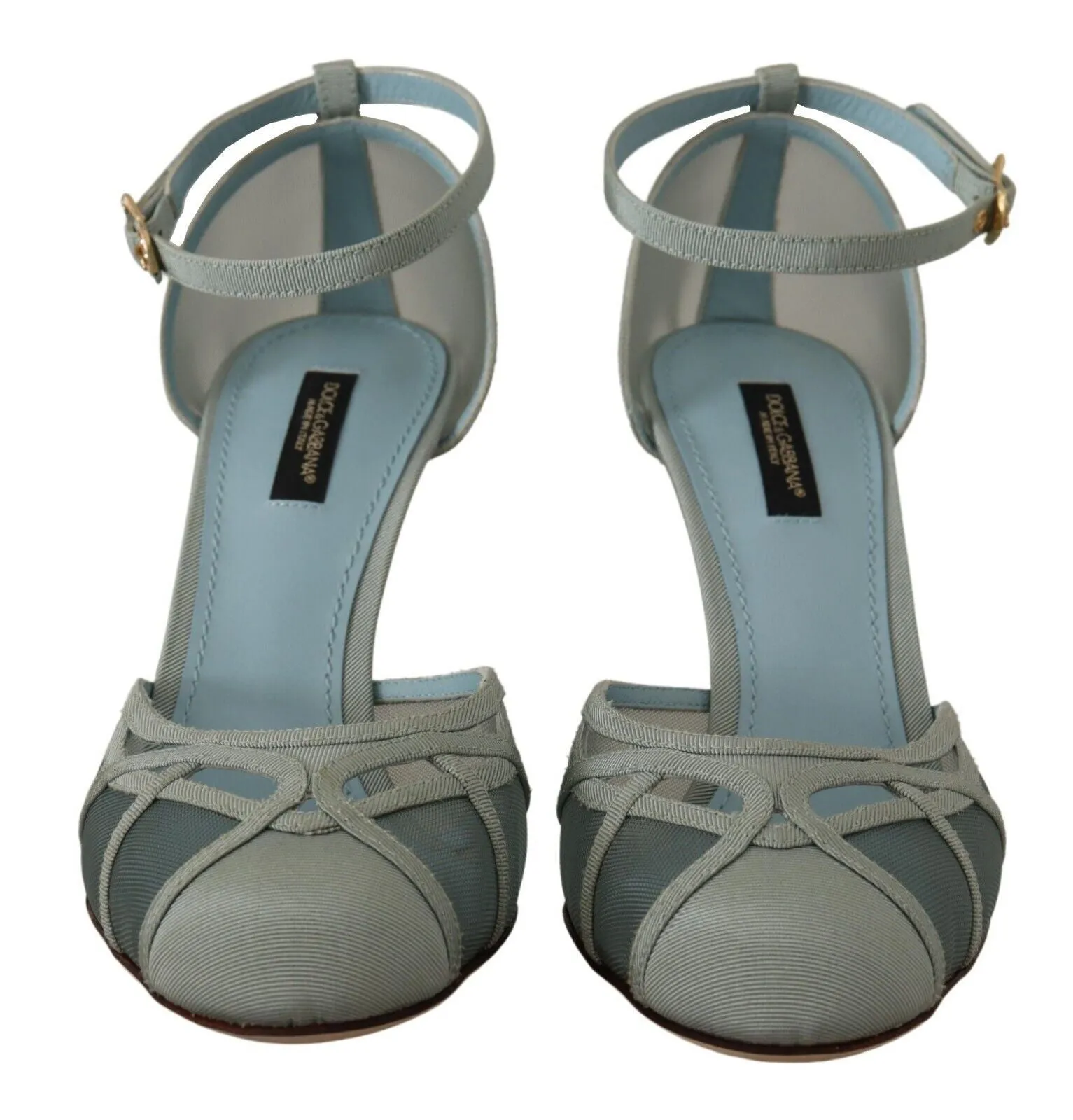 Elegant Blue Mesh Ankle Strap Sandals sold by Louxly product image thumbnail 3