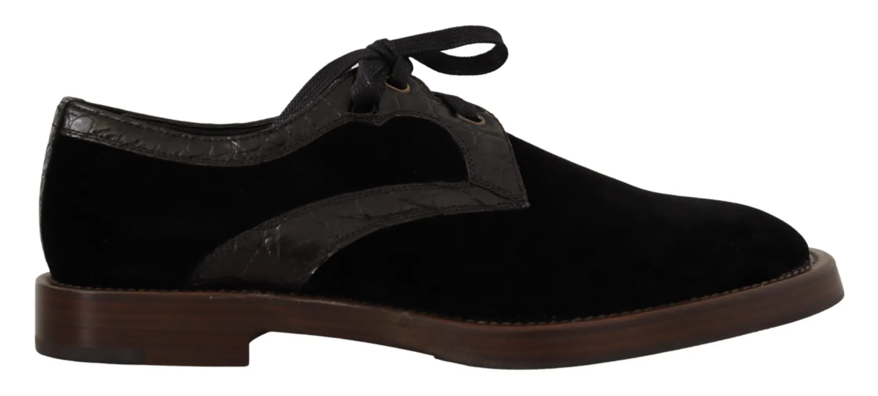 Elegant Black Velvet & Exotic Leather Dress Shoes sold by Louxly