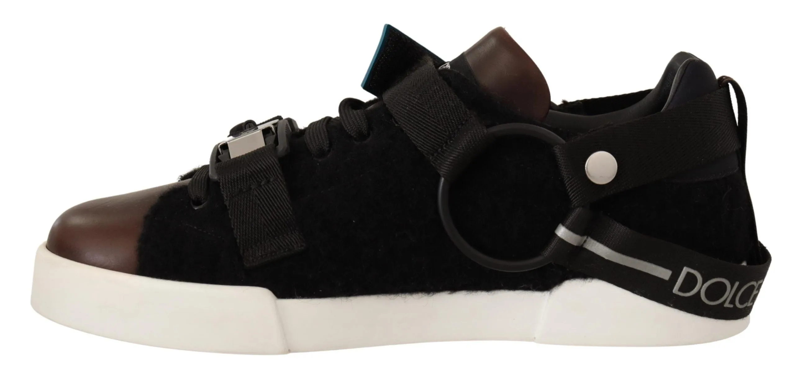 Shearling-Trimmed Leather Sneakers sold by Louxly product image thumbnail 4