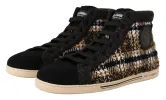 Beige High Top Fashion Sneakers sold by Louxly