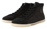 Elegant High Top Cotton/Wool Sneakers sold by Louxly