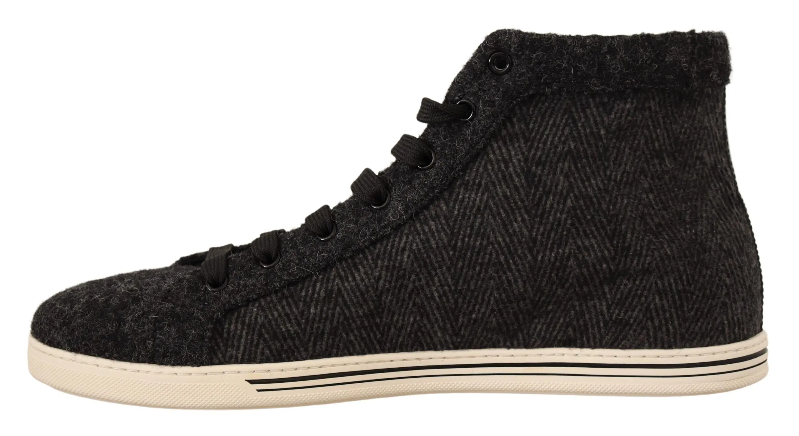 Elegant High Top Cotton/Wool Sneakers sold by Louxly product image thumbnail 4